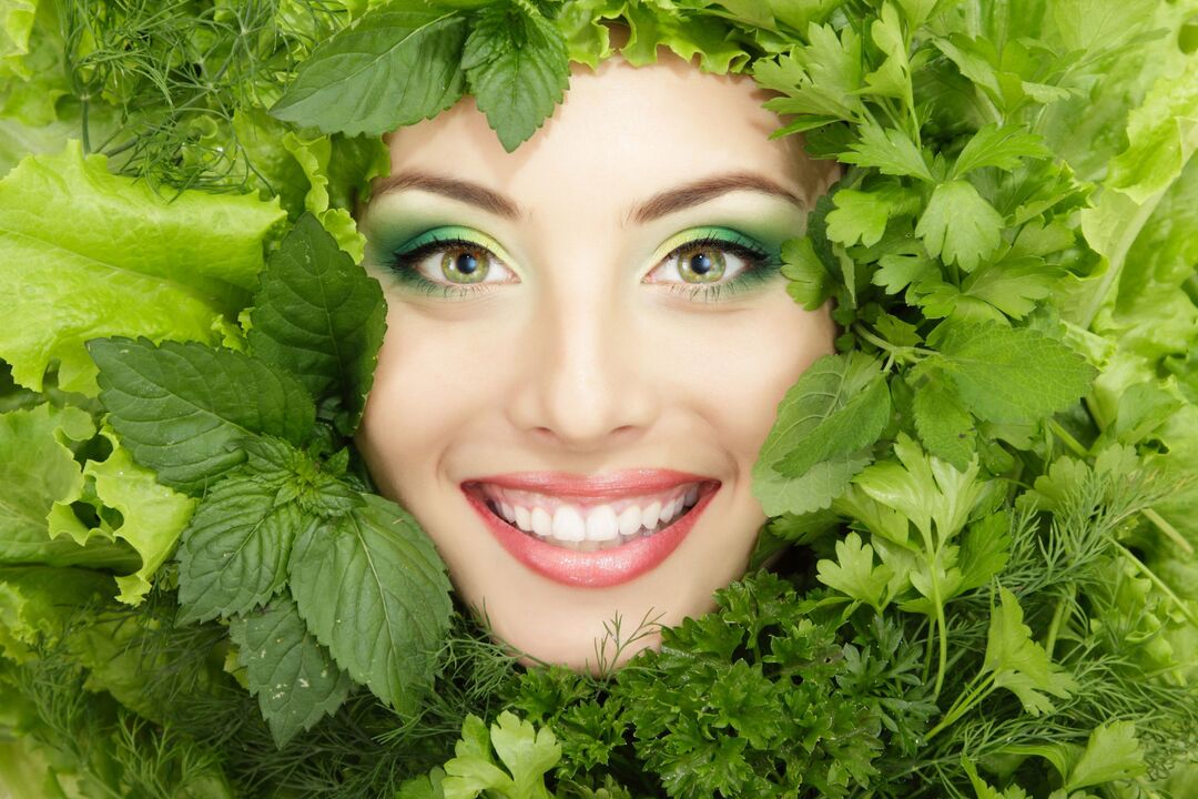 Young, healthy and beautiful facial skin thanks to the use of beneficial plants